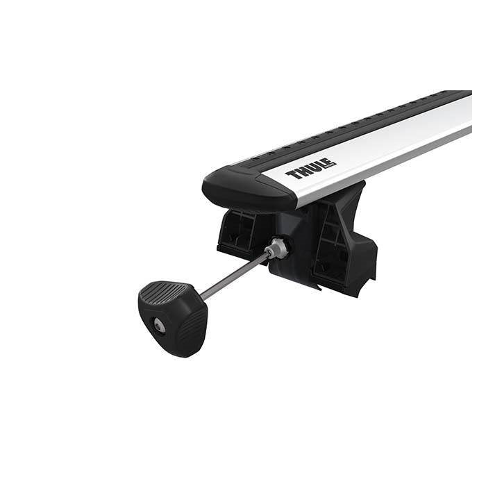 Thule dakdragerset met Wingbar Edge voor Skoda Enyaq 5-deurs SUV, met ingeklapt dakrek 2021-