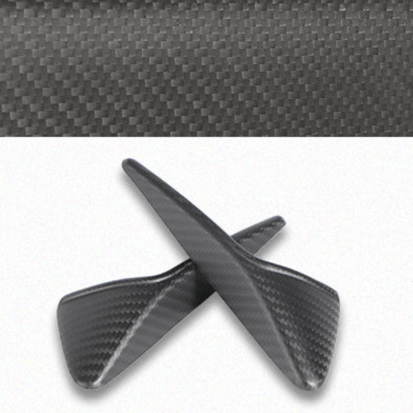 Cover voor zijcamera in echt mat carbon voor Tesla Model 3 (facelift) en Tesla Model Y