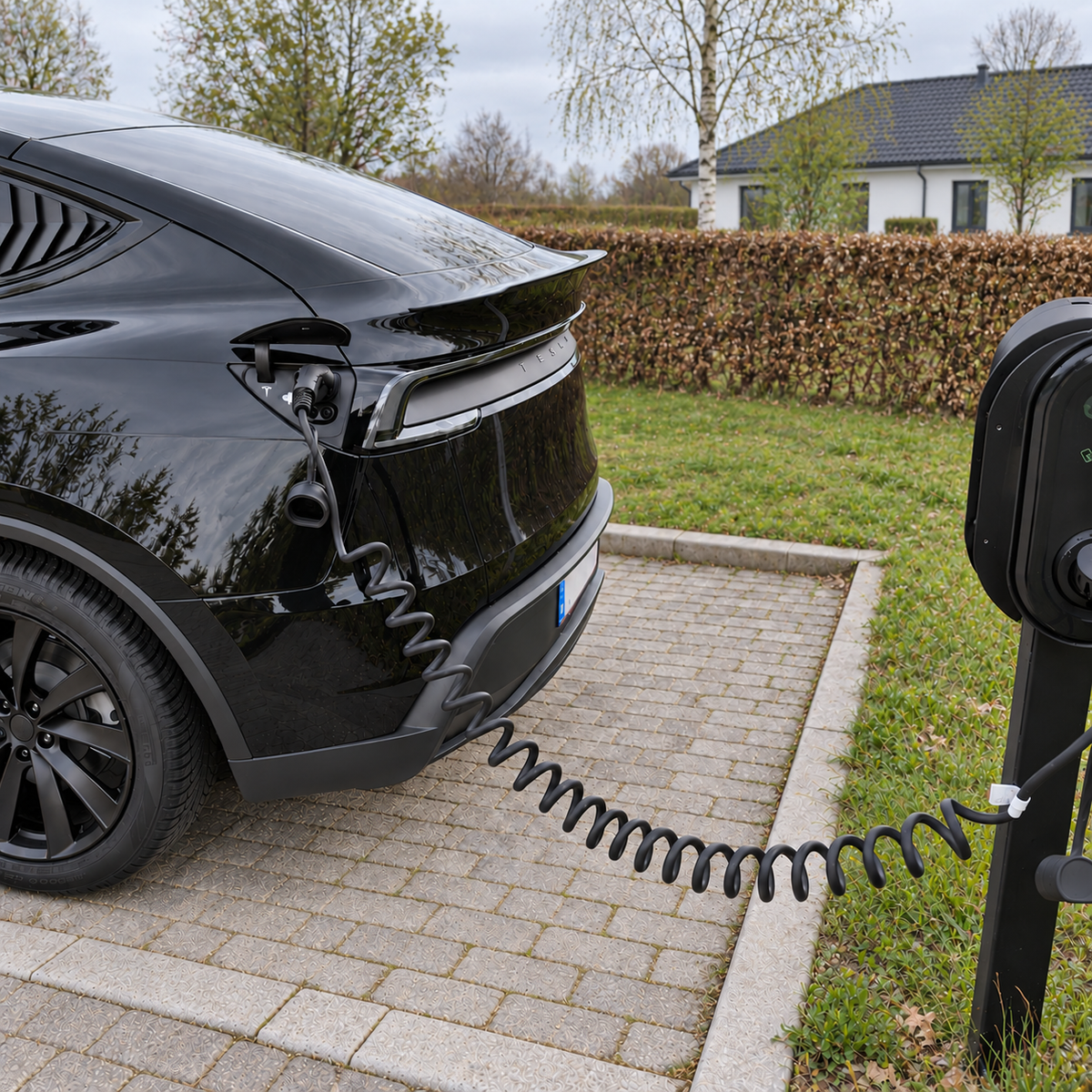 GCG MAX spiraalvormige laadkabel Type 2 voor elektrische auto’s
