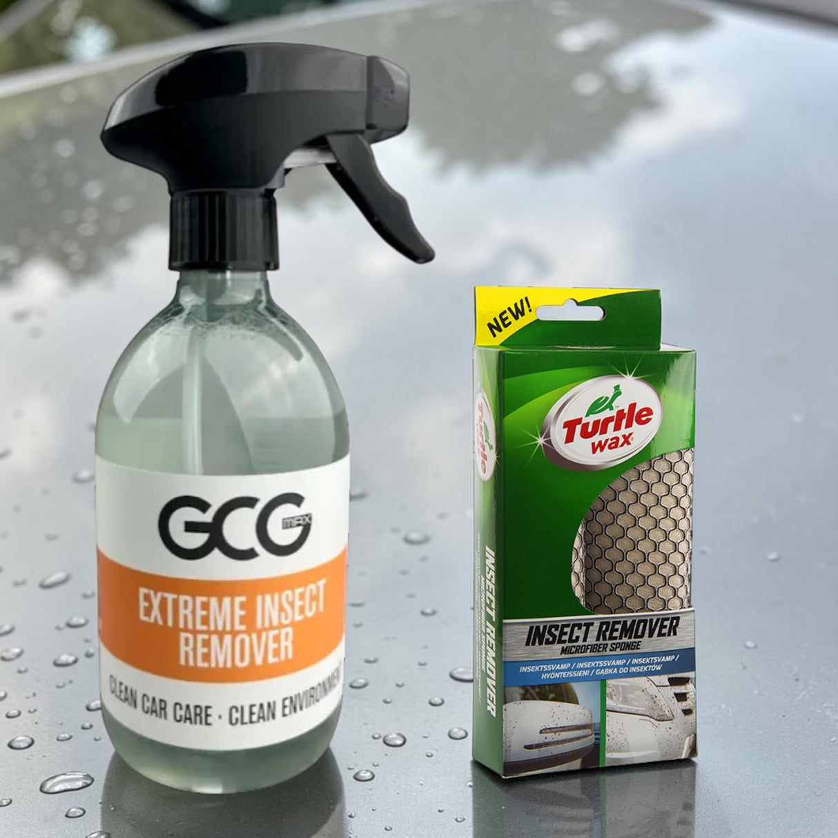 GCG MAX Extreme Insect Remover + Turtle Wax Insecten- en teerpons