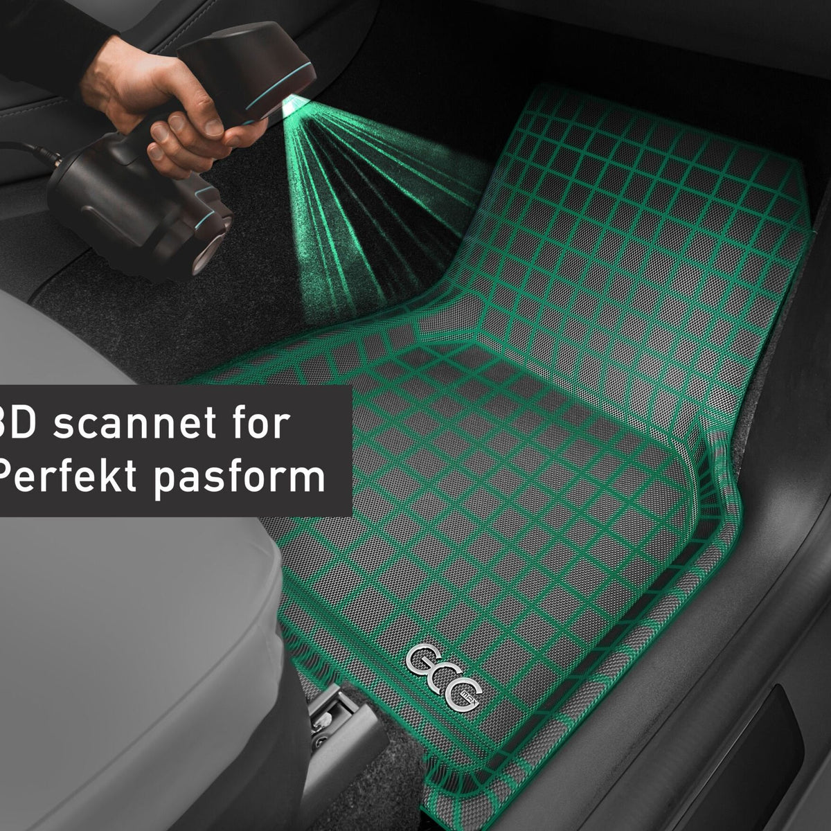 3D-gescande mattenset voor perfecte pasvorm in Tesla Model 3 Highland 2024
