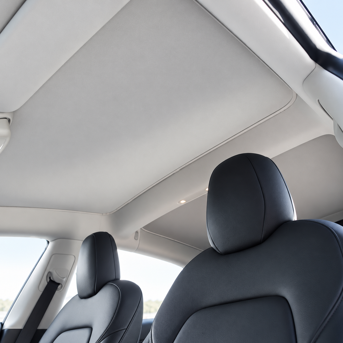 Zonwering voor glazen dak – Tesla Model 3