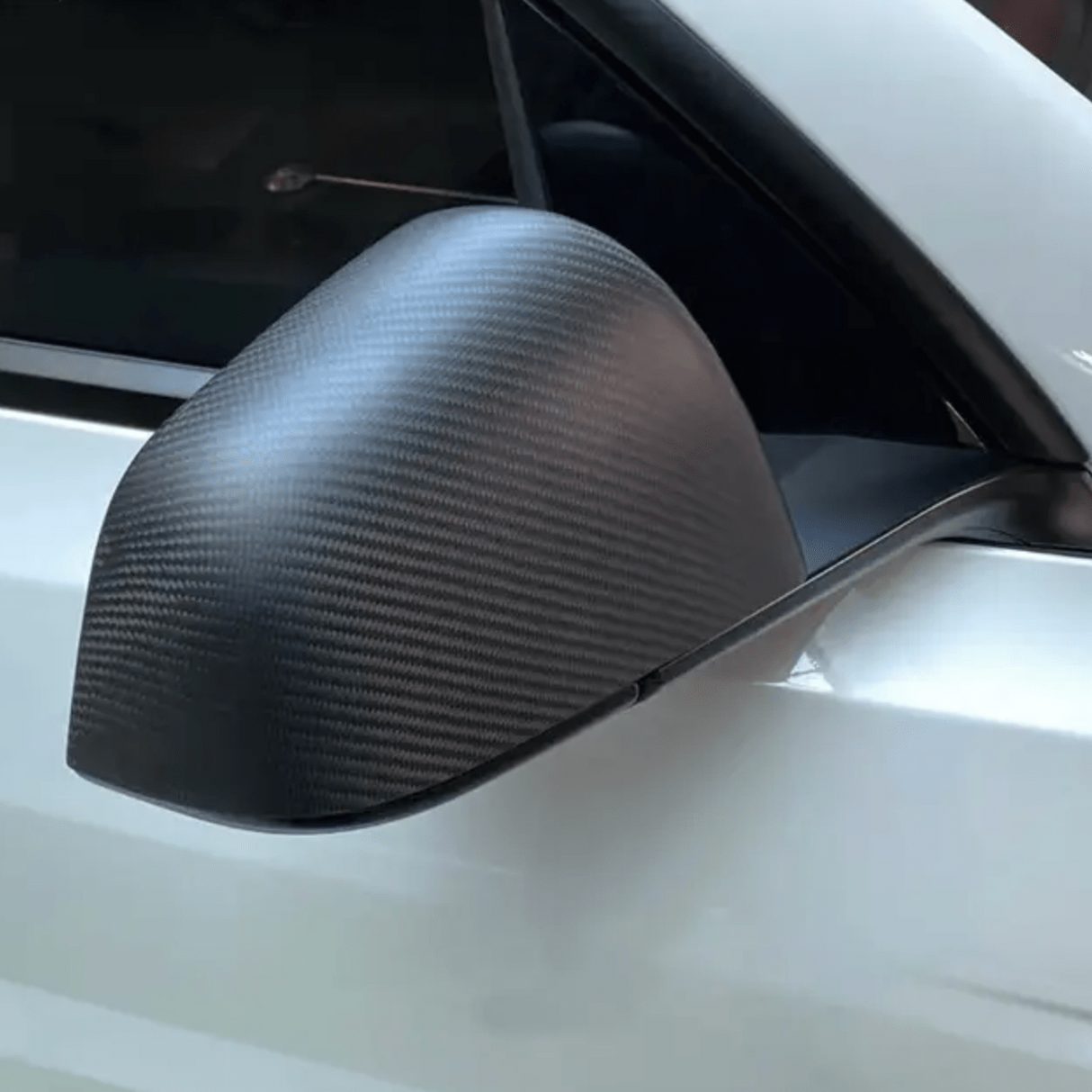Cover voor zijspiegel in echt carbonfiber voor Tesla Model 3/Y