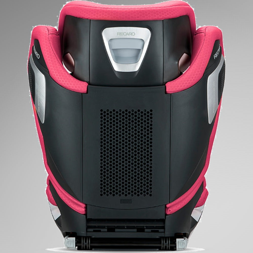Recaro Axion 1 Wow Pink autostol set bagfra, sort skal med pink kanter