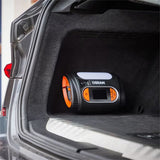Osram TYREinflate 2120 kompressor placeret i bilens bagagerum