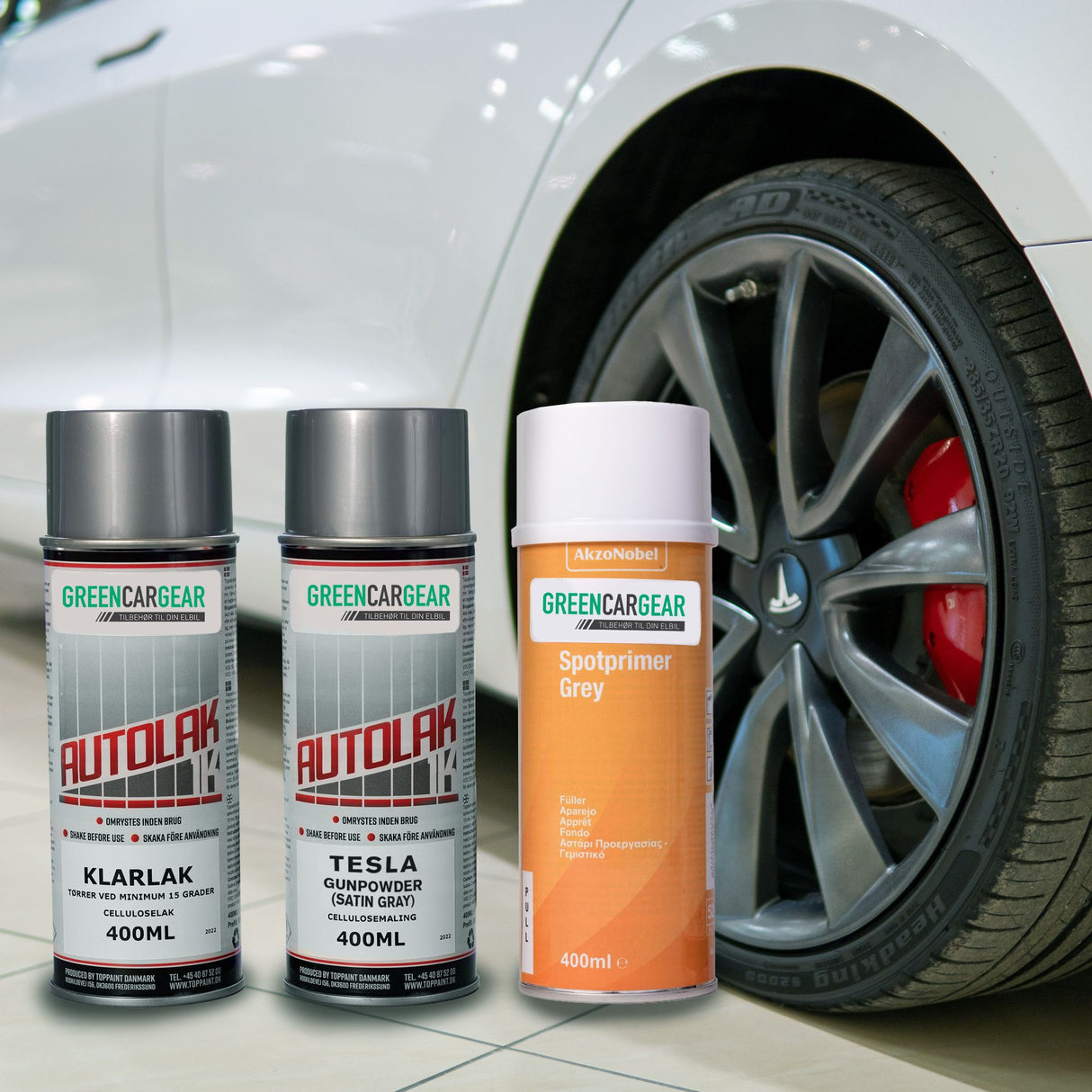 Spray voor Tesla velgen en andere Tesla accessoires