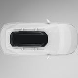 Thule Pulse 2 L Black Aeroskin sort tagboks monteret på bil, illustration set fra oven