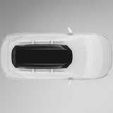 Thule Pulse 2 XL Black Aeroskin sort tagboks monteret på bil, illustration set fra oven