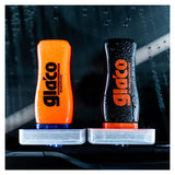 Soft99 Glaco Anti Rain coating set met waterparels op de flessen.
