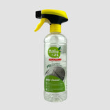 Autoland glasreiniger sprayfles met gele dop, geschikt voor het reinigen van glas en spiegels.