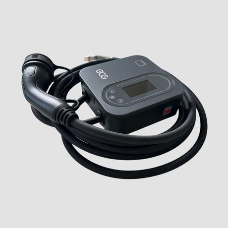 GCG MAX laadstation met type 2 stekker en kabel.