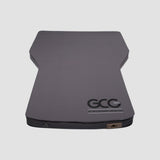 GCG MAX Comfort luchtmatras met traagschuim in grijs, gezien van boven op een witte achtergrond.