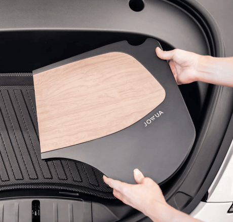 Inklapbare tafel met carbonlook en bekerhouder voor Tesla Model S/3/X/Y.
