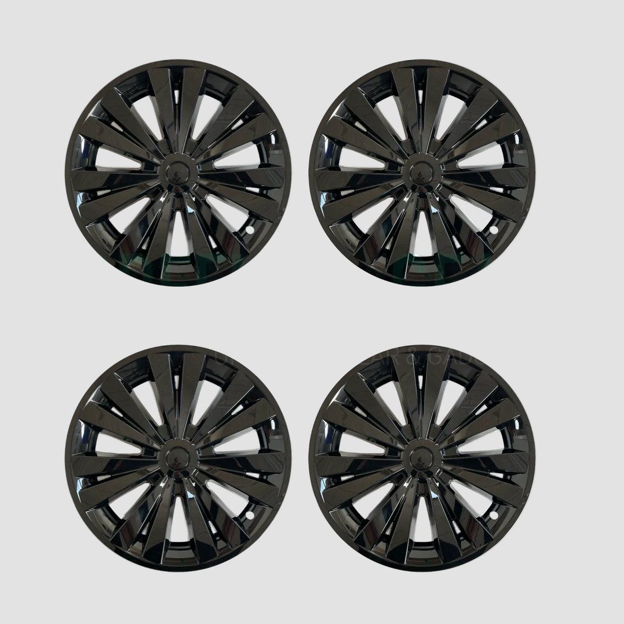 LUXE wieldoppen voor Tesla Model Y, org. 19″ standaard velgen.