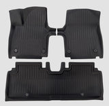 GCG MAX All Weather vloermatten set in drie lagen voor Kia EV6, voor- en achterstoelen getoond op productfoto.