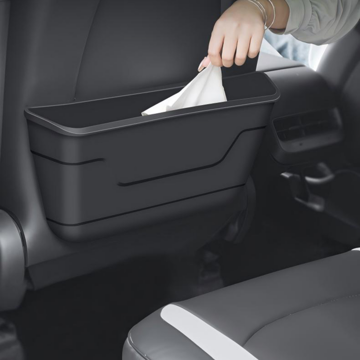 Afvalbak/opslag voor rugleuning – Tesla Model 3/Y