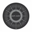 ParkOne Solar FS38 zonnecel aangedreven parkeerschijf, zwart met witte tijdsaanduiding