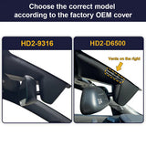 Kies FitCamX Dashcam-model voor Peugeot e-208 2020-2025 op basis van de originele spiegelkap van de auto.