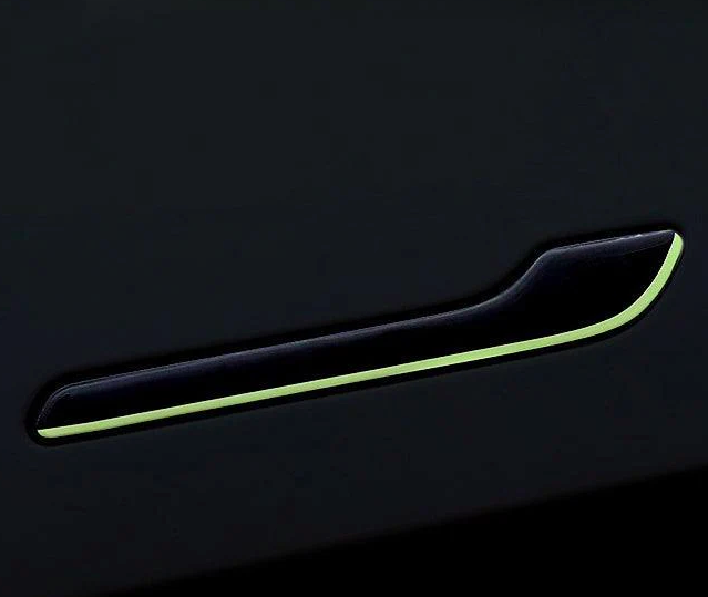 Zelflichtgevende handgreepbescherming – past op Tesla Model 3/Y