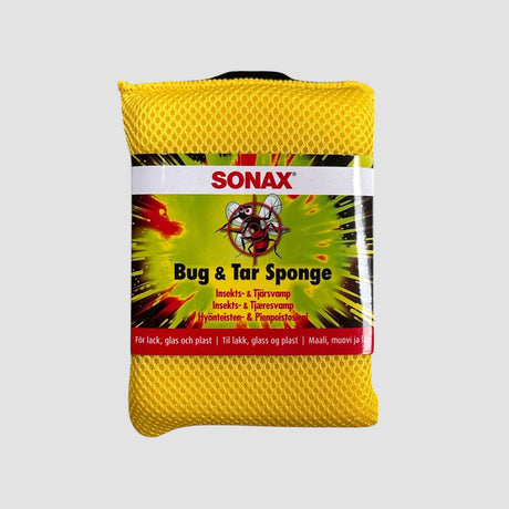 SONAX insecten- en teervamp voor effectieve autoreiniging van lak, glas en kunststof.