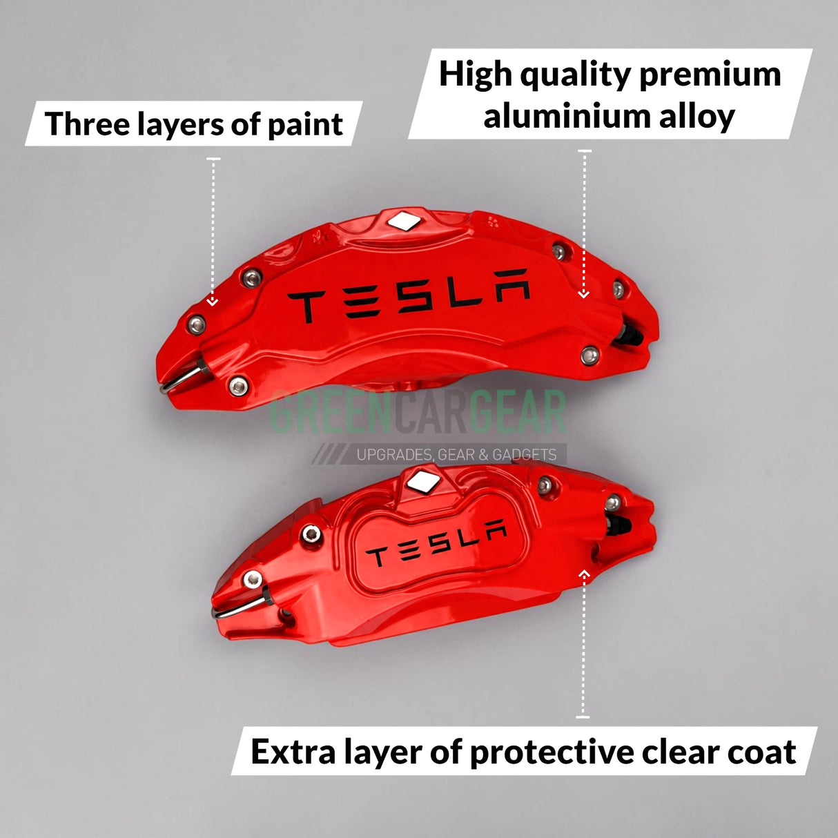 GCG MAX Cover voor remklauwen - Past op Tesla Model 3