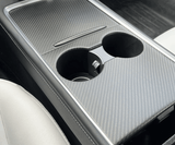 Cover voor middenconsole in echt carbon voor Tesla Model 3/Y