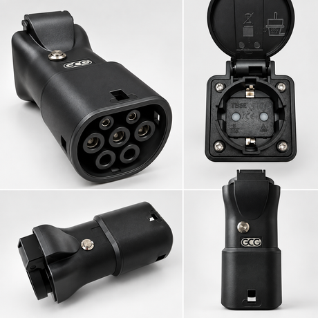 GCG MAX V2L Vehicle to Load adapter fra Type 2 til 230 V udtag – alternativ visning