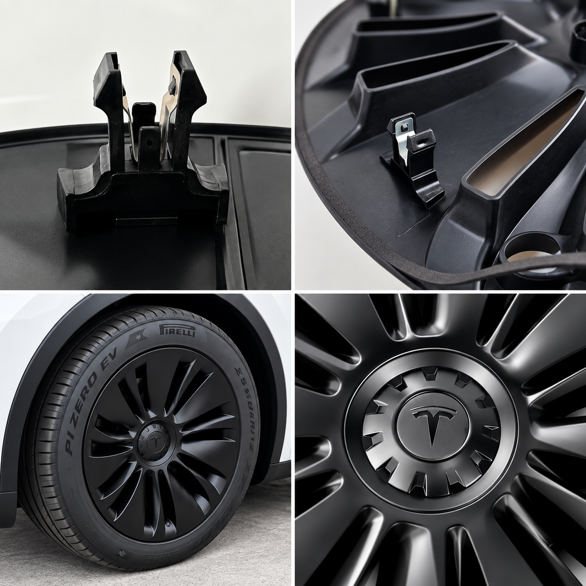 Vortex wieldoppen, geschikt voor Tesla Model Y org. 19″ standaard velgen