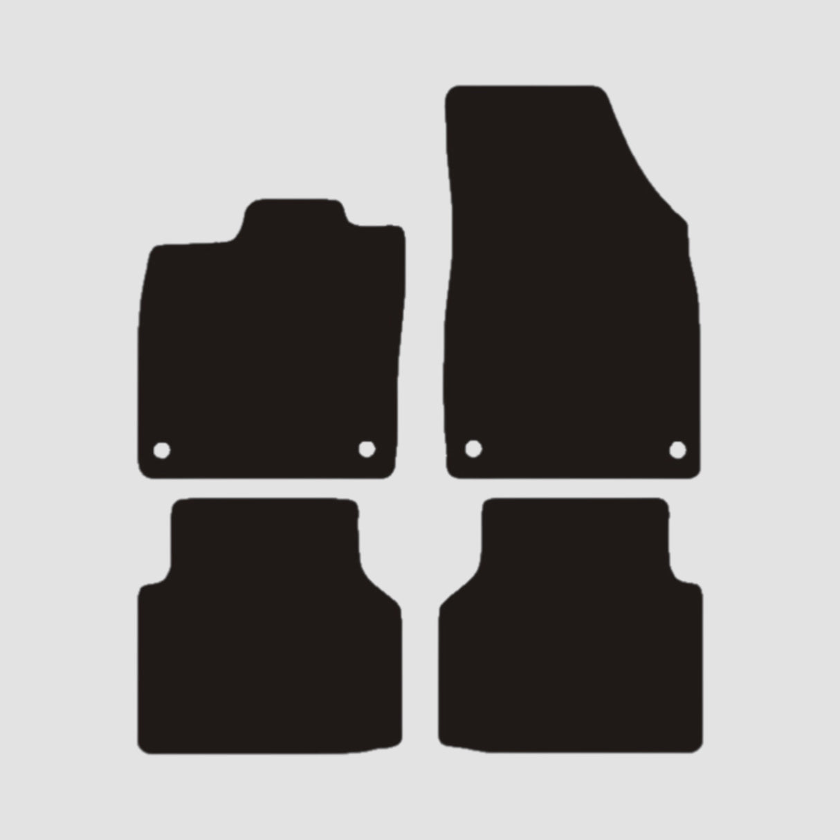 Velours mattenset VW ID.4/ID.5 2020-
