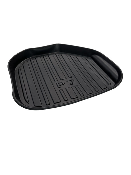 XPENG P7 all-weather frunk mat van zwart rubber
