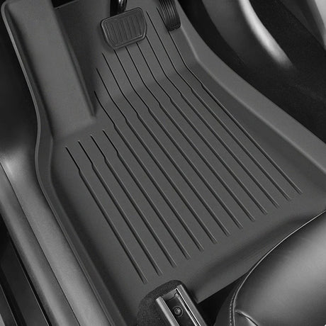 All-weather matten set voor Tesla Model Y met hoge rand.
