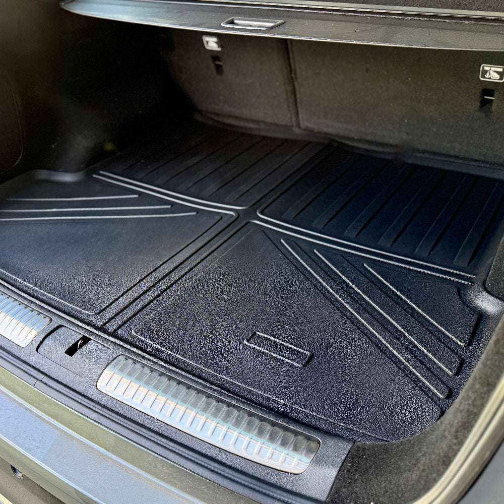 Zwarte rubberen Kofferbakmat voor XPENG G9