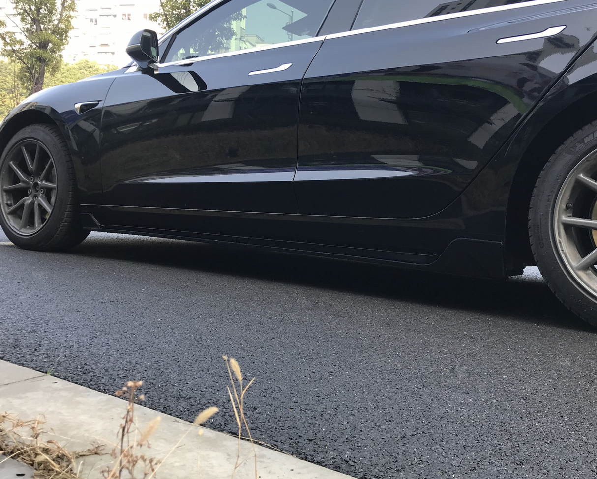 Compleet bodykit in mat zwart - Passend voor Tesla Model 3