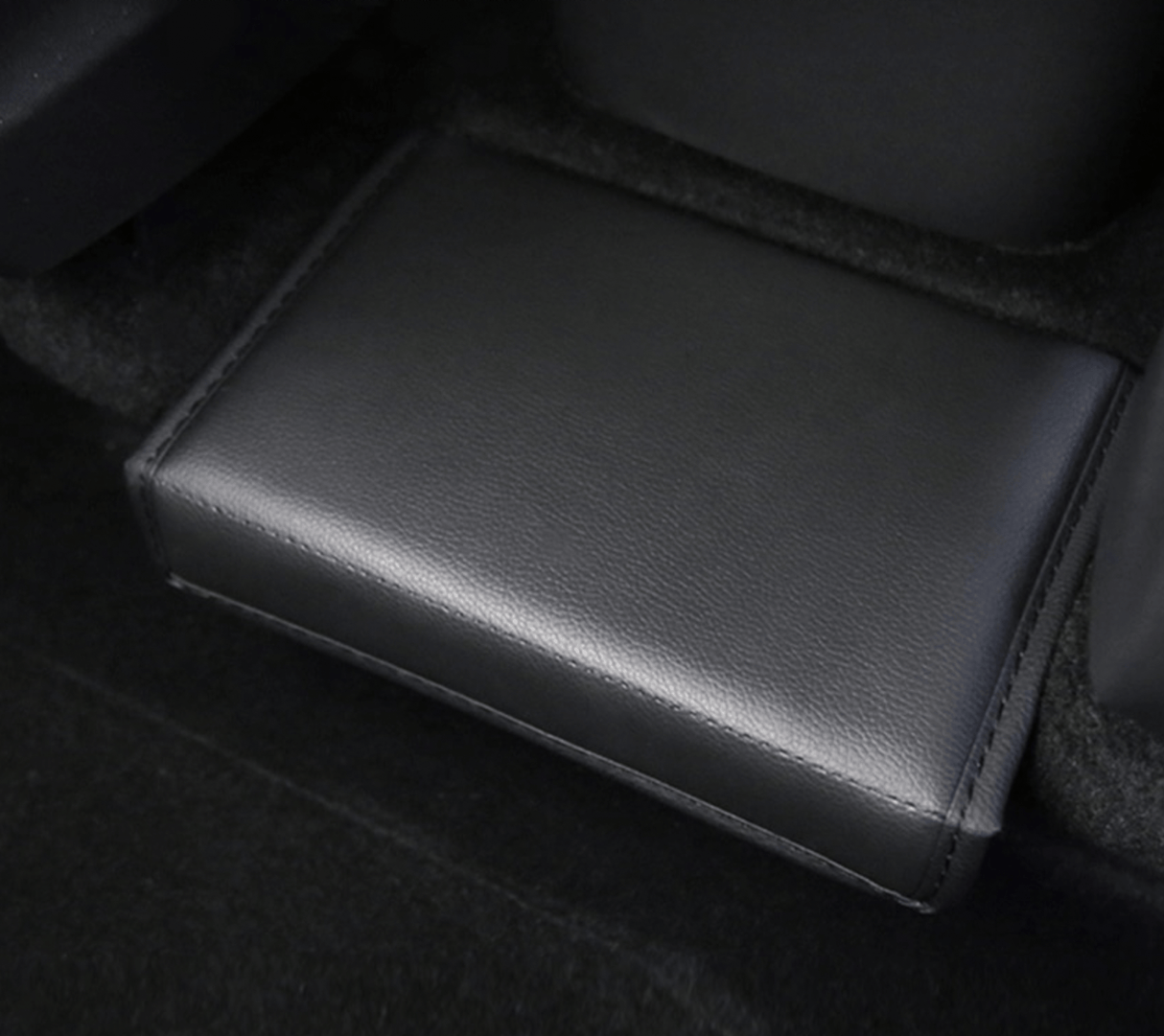 Opbergbox voor de achterstoelen, past op Tesla Model Y (leder-look)