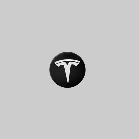 Centrale dop met wit Tesla-logo