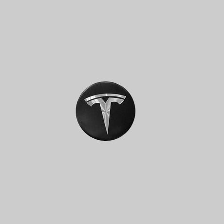 Centrale dop met zilveren Tesla-logo