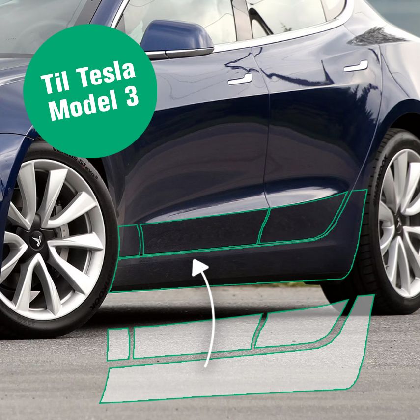 Premium Beschermfolie voor Tesla Model 3/Y. Doe-het-zelf-kit