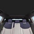 Zonwering voor XPENG G6, gezien vanuit het interieur van de auto met uitzicht op het dak
