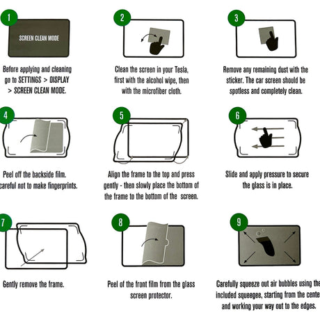 GCG MAX mat glazen schermbeschermer voor Tesla Model 3/Y