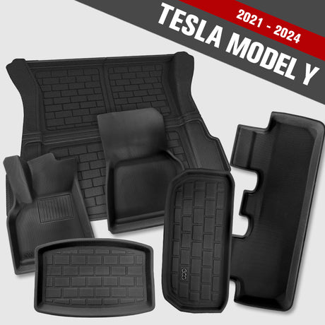 GCG MAX All Weather complete vloermatten set – passend voor Tesla Model Y