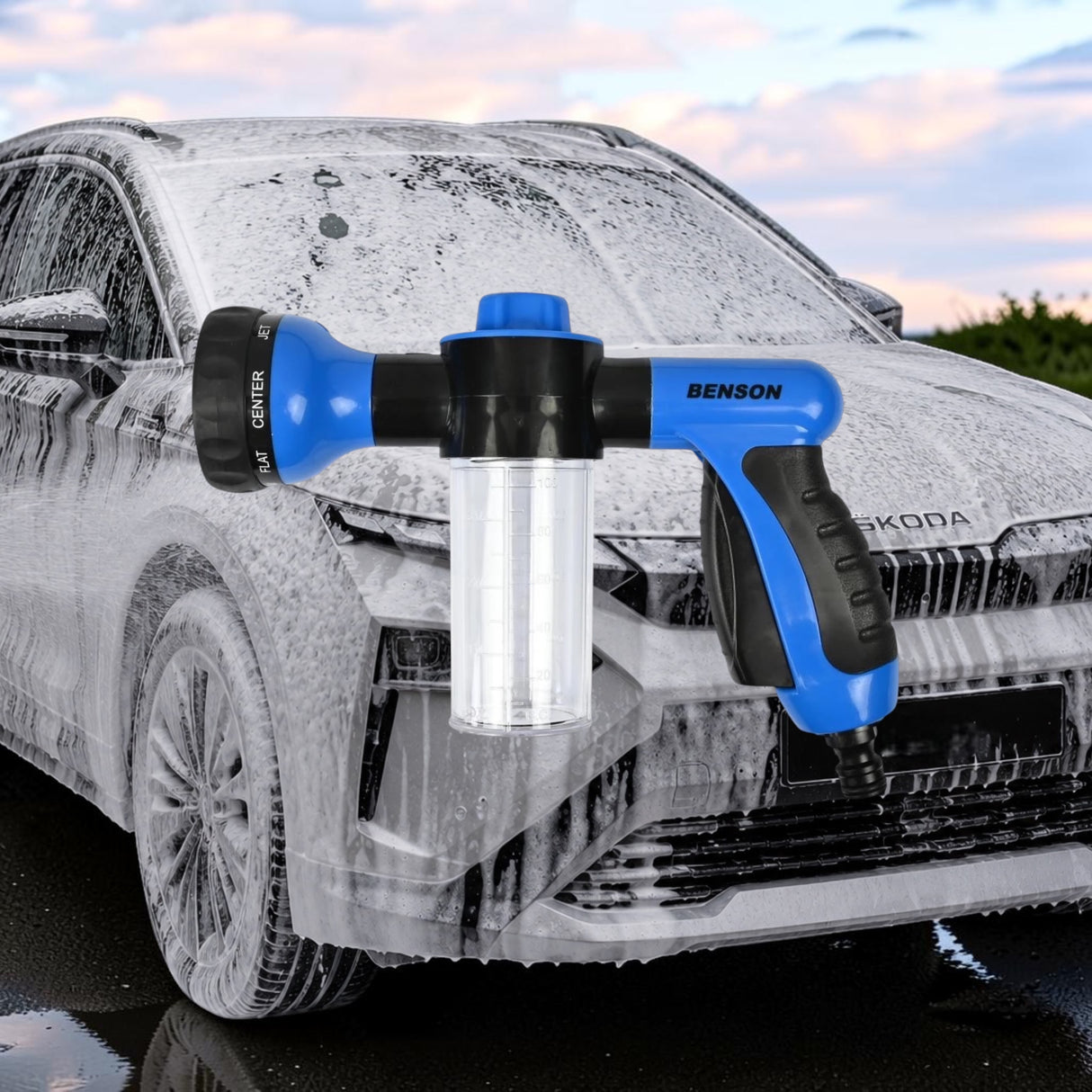 Schuimspray voor autowas met 8 spuitinstellingen